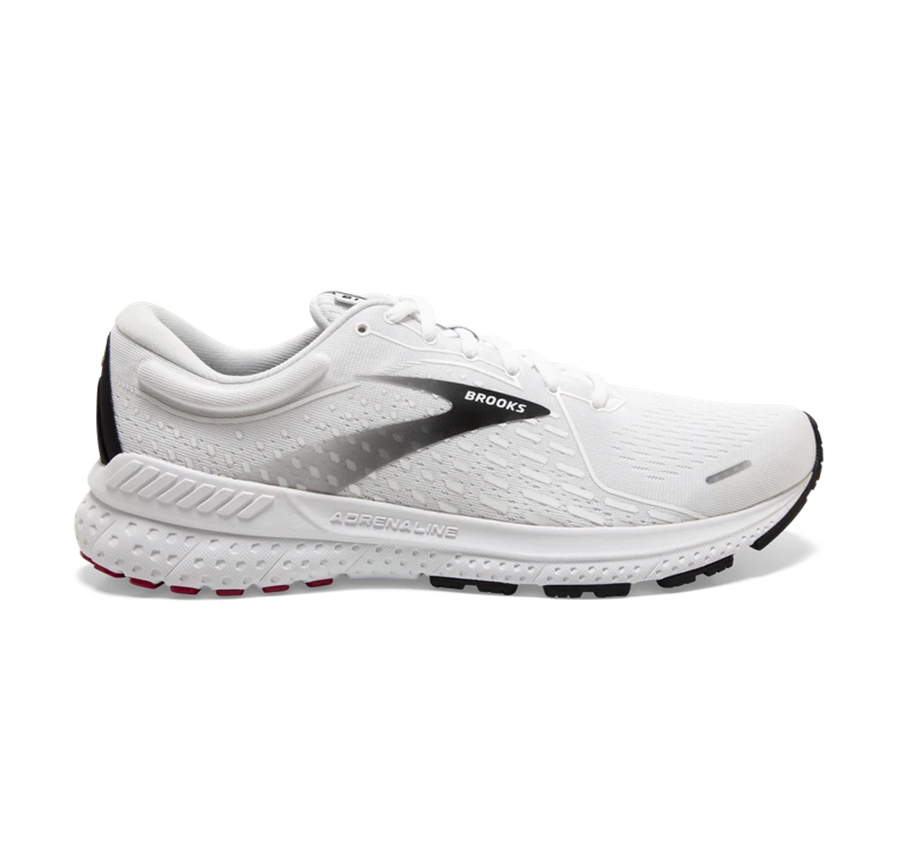 Brooks Mens Running Shoes Nz - Adrenaline GTS 21 White/Black ( PTELR9184 )